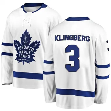 White Men's John Klingberg Breakaway Toronto Maple Leafs Away Jersey