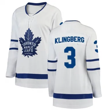 White Women's John Klingberg Breakaway Toronto Maple Leafs Away Jersey